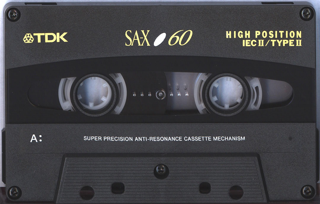 TDK SA-X 60 (1994) - Cassette Tape Artwork